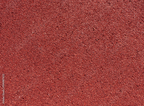 Running track red ground rubber cover.