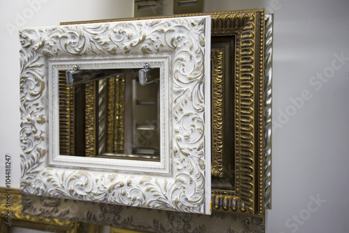 Picture frame samples. Frame shop