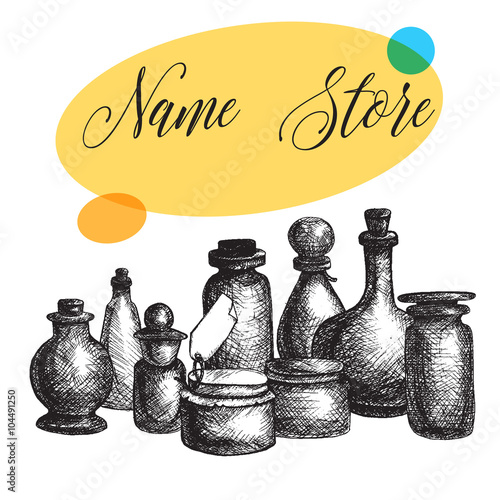 Vintage jars and bottles
