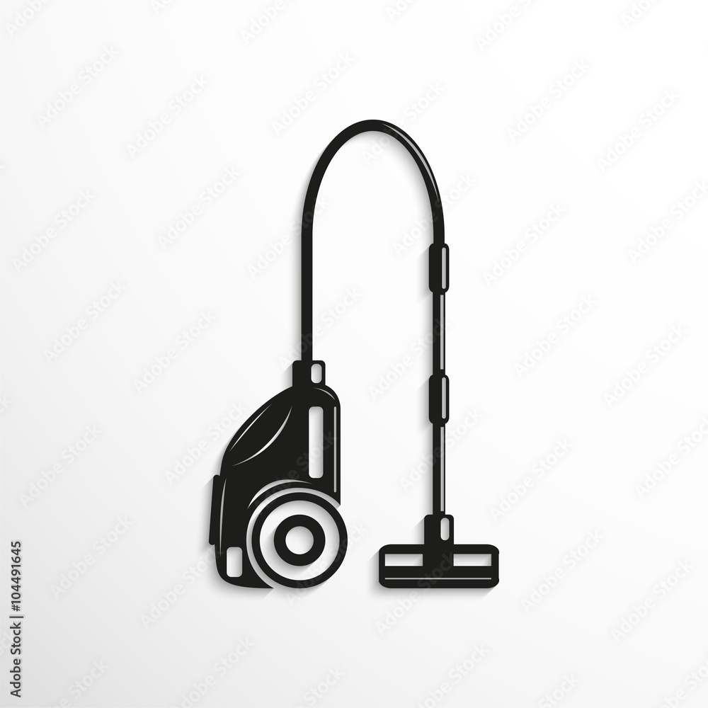 A vacuum cleaner. Symbol. Vector icon. A vacuum cleaner. Symbol. Vector icon.