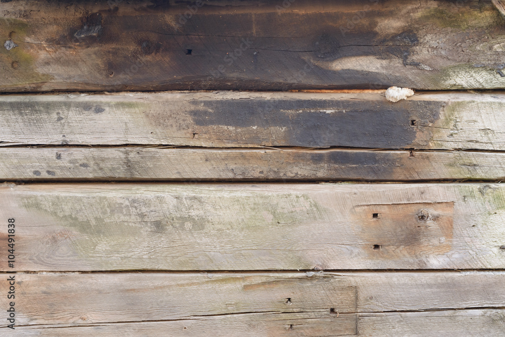 Fototapeta premium Wooden texture with scratches and cracks