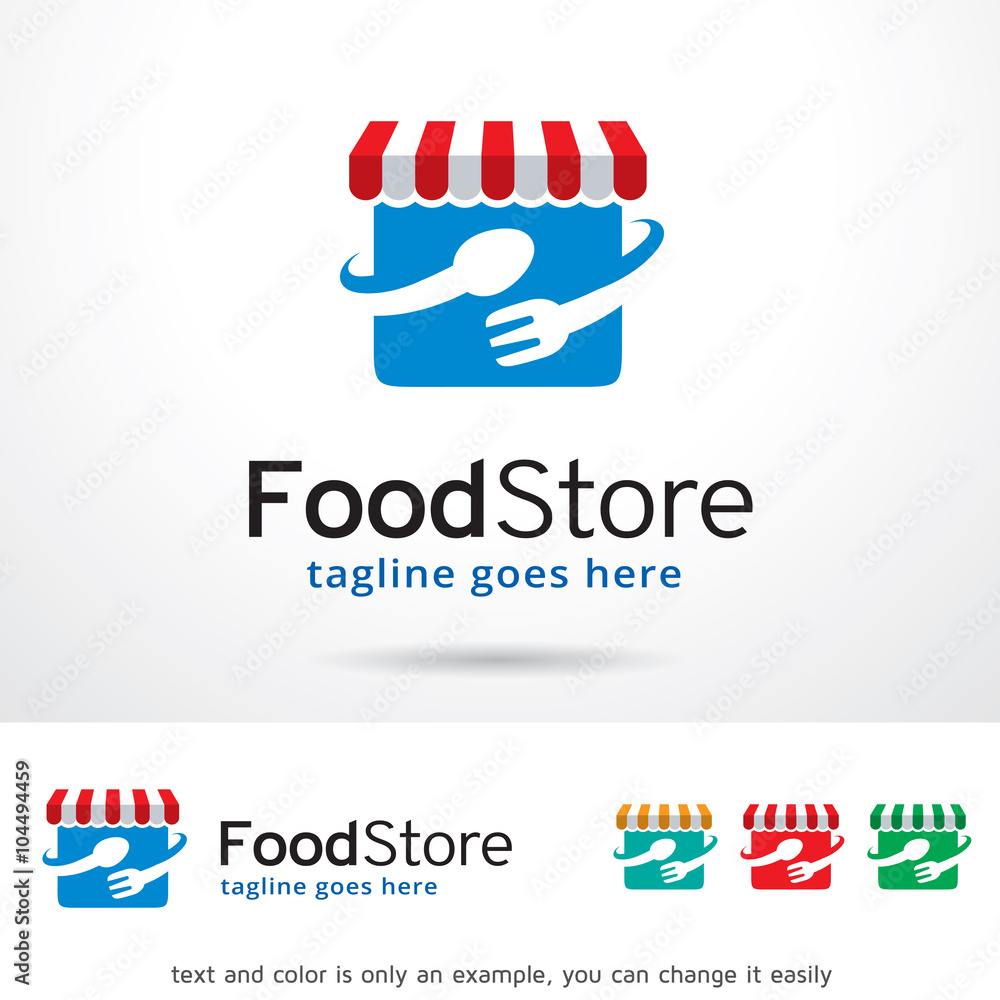 Food Store Logo Template Design Vector Food Store Logo Template Design Vector