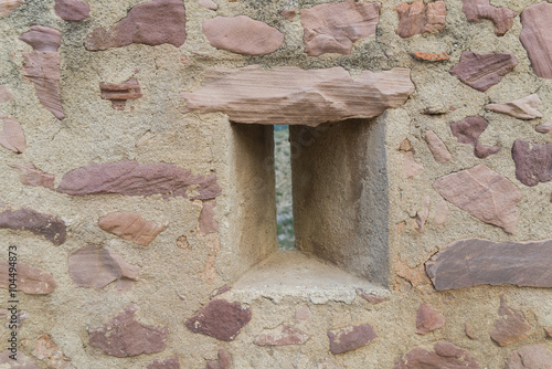 Ventanuco en el castillo de Vilafamés (Castellón, España). photo