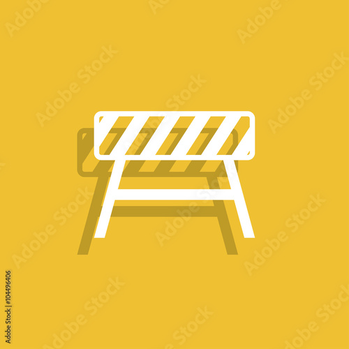Roadblocks icon. Flat