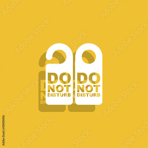 Do Not Disturb Sign. Vector illustration