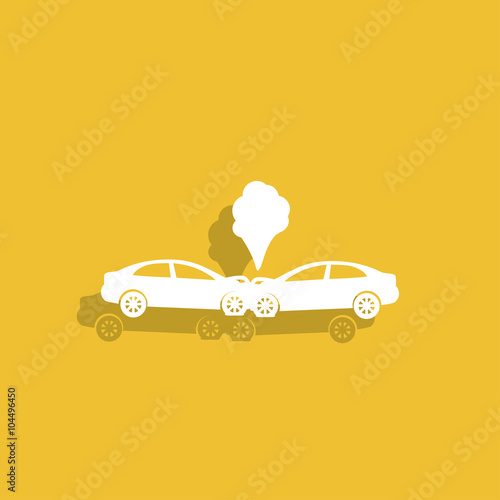 Car crash concept.