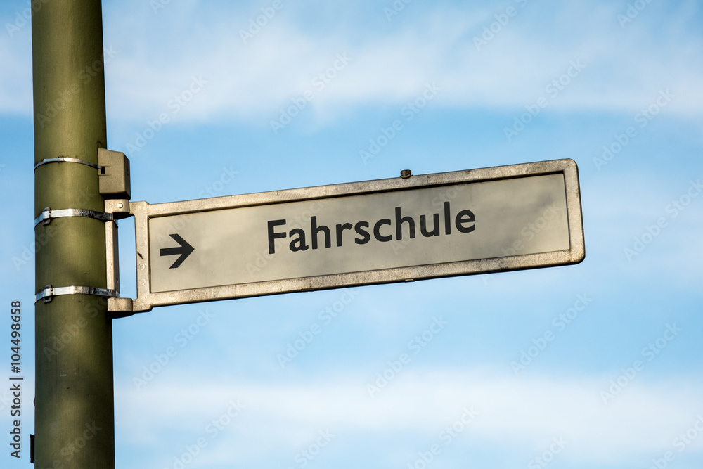 Fototapeta premium Schild 67 - Fahrschule