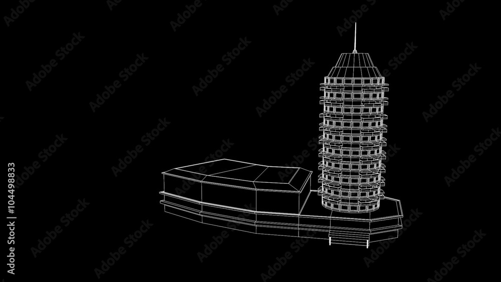 Building Abstract City Nice Wireframe Animation
30FPS Building Abstract City Nice Wireframe Animation
30FPS