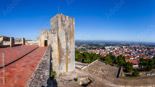 Palmela, Portugal. The City of Palmela  seen from the Castle Watchtower. photo