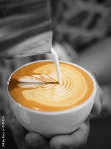coffee latte art concept