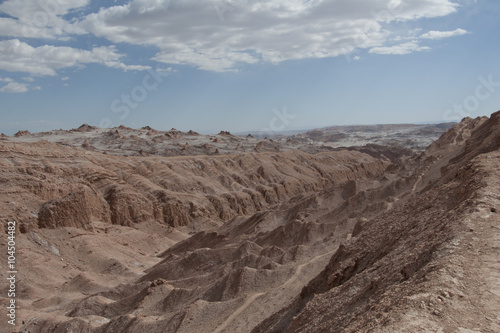 Desierto de Atacama, montañas de rocas y arena. Chile
