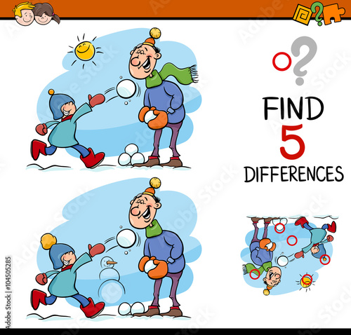 find the differences task