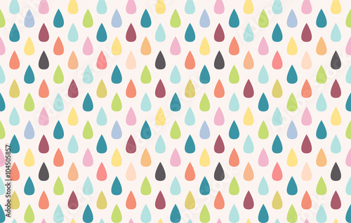 Colorful rain. Seamless vector pattern