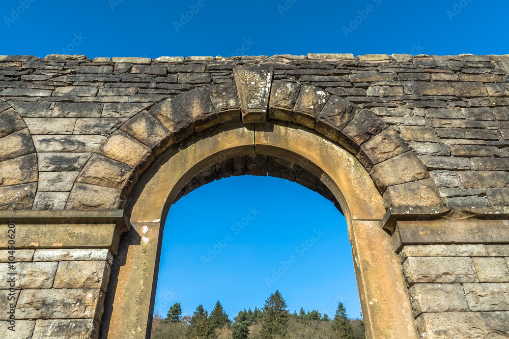 Abandoned Arch Window