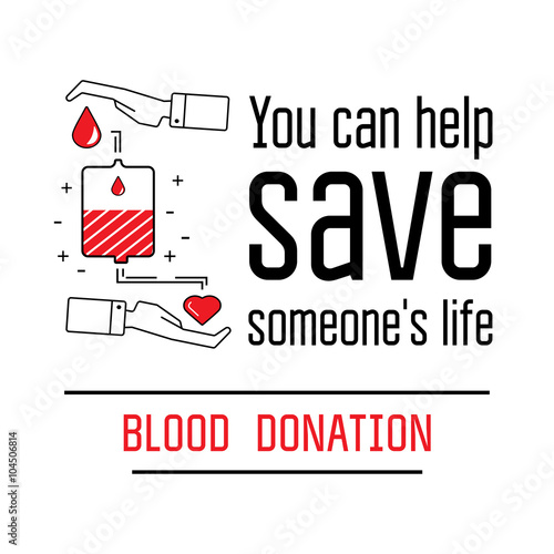 Blood donation icons