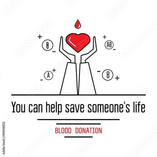 Blood donation icons