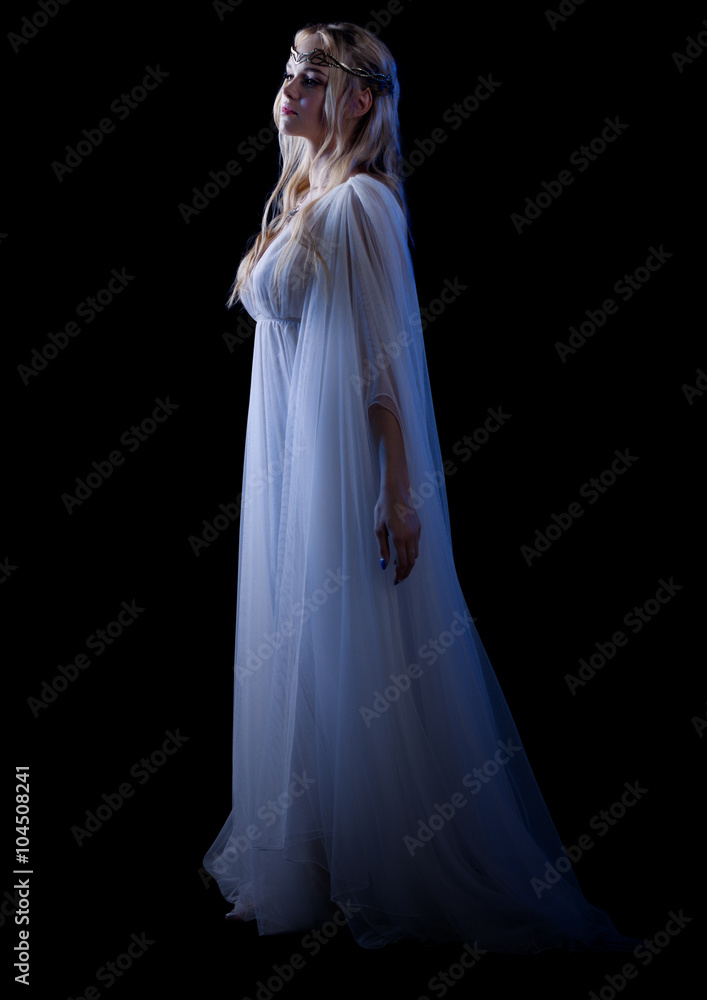 Young elven girl isolated Young elven girl isolated