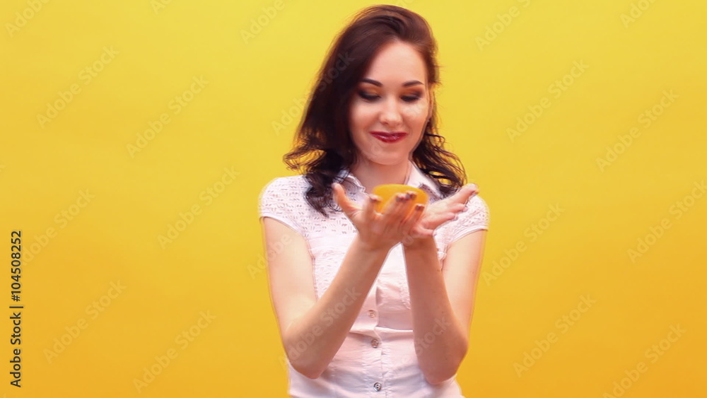 Girl with oranges Girl with oranges