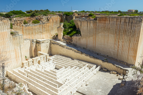 Lithica quarry with labyrinth near Ciutadella, Menorca photo