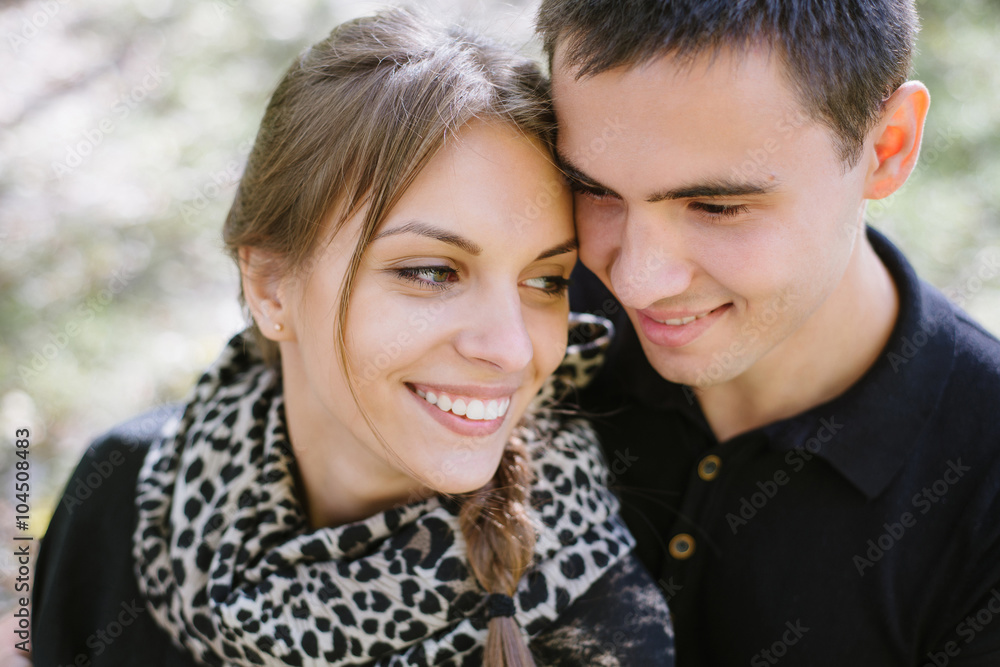 young couple in love portrait, close up / style photo with soft young couple in love portrait, close up / style photo with soft
