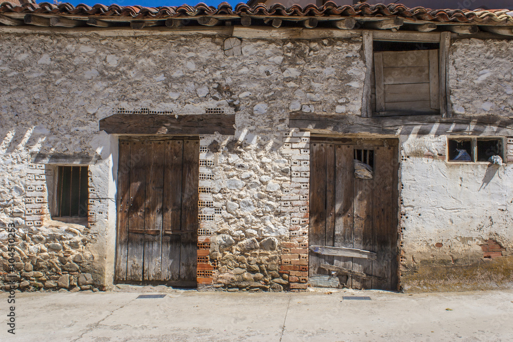 old shed in Spanish village Stock Photo | Adobe Stock