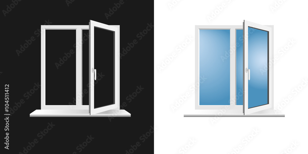 window frame on background window frame on background
