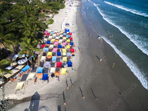 Aerial View of Juquehy Beach, Sao Paulo, Brazil photo