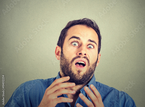 Foto scared man
