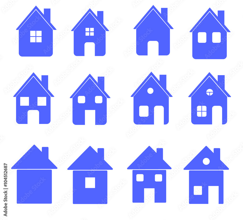 Fototapeta premium Home icons