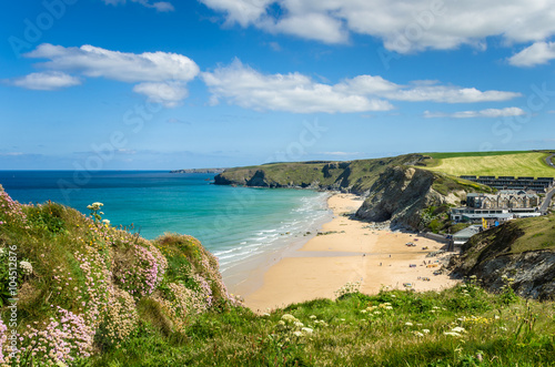 Coast of Cornwall on a Clear Spring Day photo