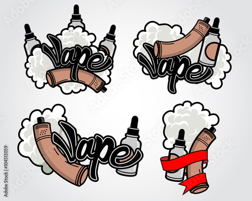 Logos for vape, electronic cigarettes