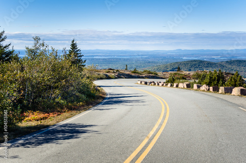 Curving Mountain Road