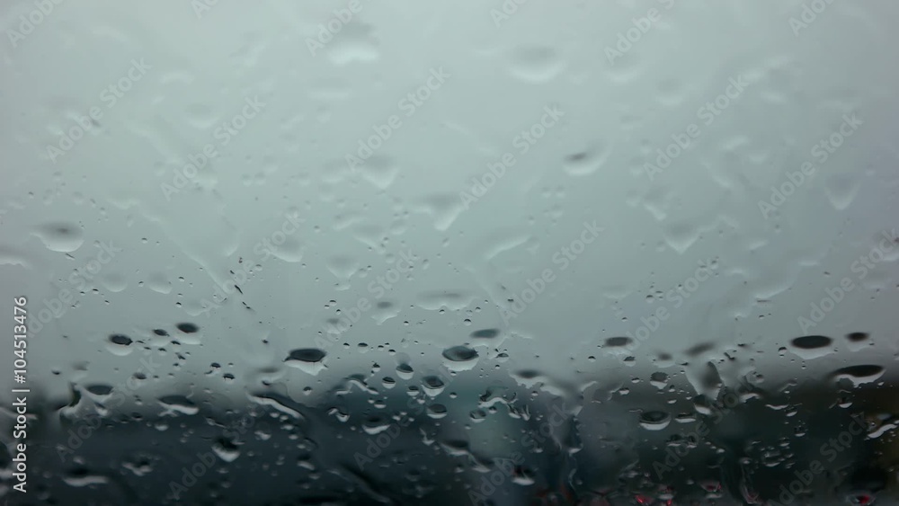 Defocused Highway Lights. Shot Through Passenger Window. Lots of Raindrops! Defocused Highway Lights. Shot Through Passenger Window. Lots of Raindrops!