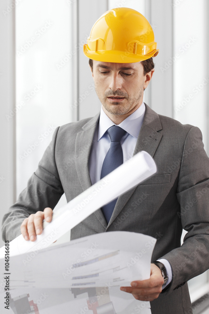 Architector in hardhat Architector in hardhat