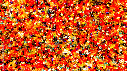Red beads background