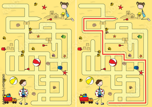 Beach maze