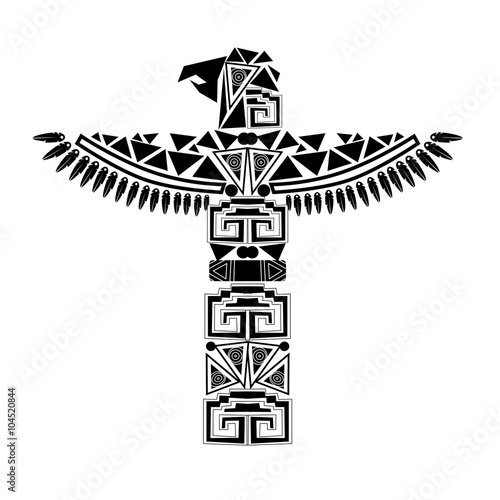 ancient black totem photo
