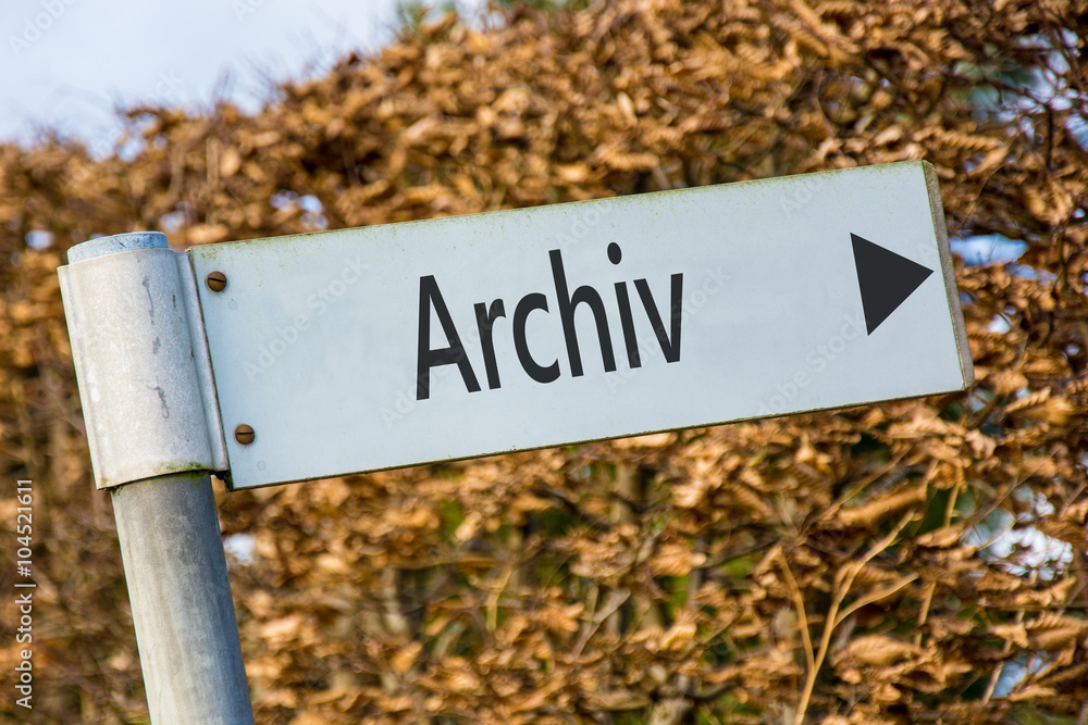 Schild 92 - Archiv