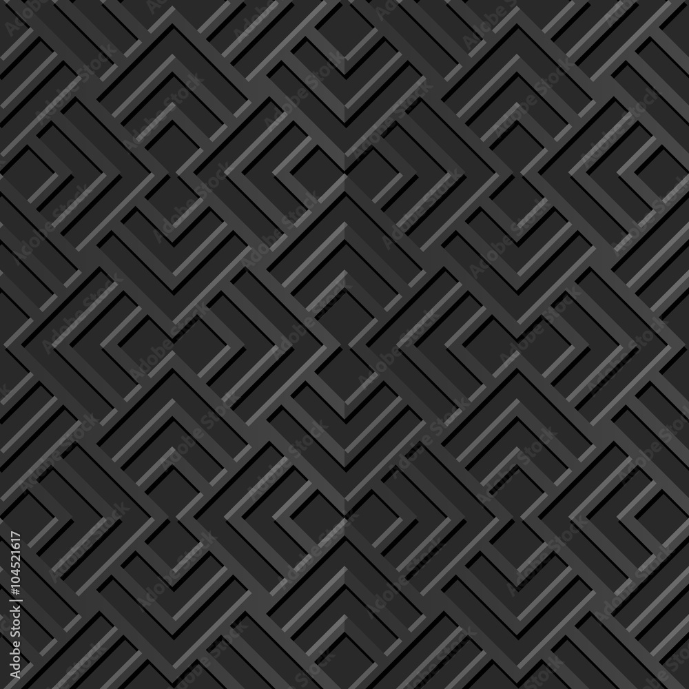 Seamless 3D elegant dark paper art pattern 327 Square Cross Line
Seamless 3D elegant dark paper art pattern 327 Square Cross Line