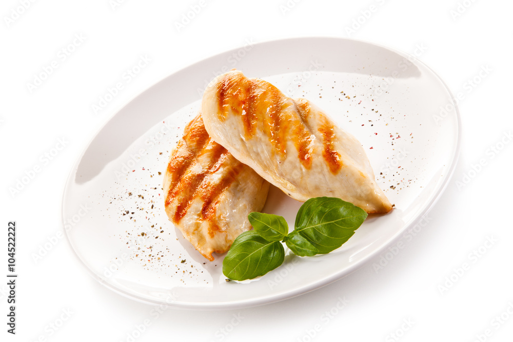 Grilled chicken fillet and vegetables Grilled chicken fillet and vegetables