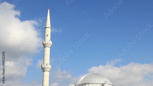 Turkler Mosque.  A time-lapse recording of Arab Mosque in Turkler in the province of Alanya, Turkey. photo