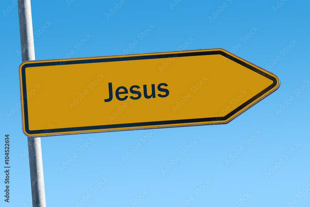 Fototapeta premium Schild 65 - Jesus