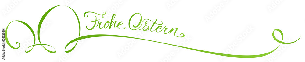 Frohe Ostern - Kalligraphie Frohe Ostern - Kalligraphie