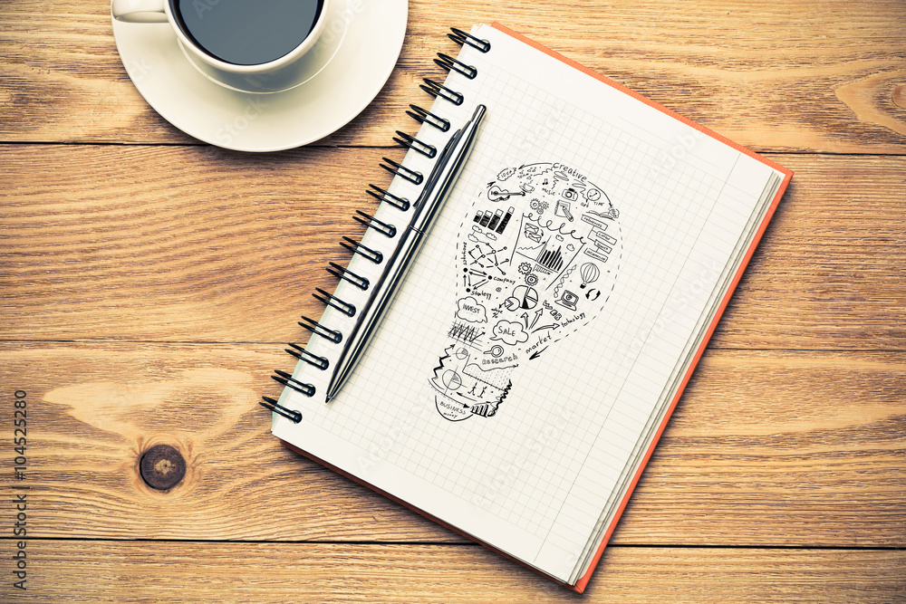 Coffee cup for fresh idea Coffee cup for fresh idea