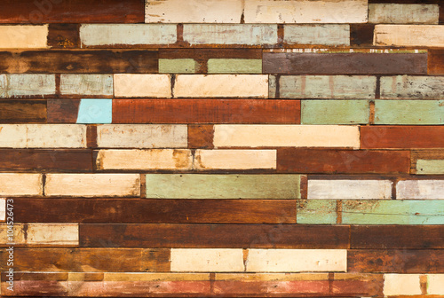 texture of decorative old wood wall stripe