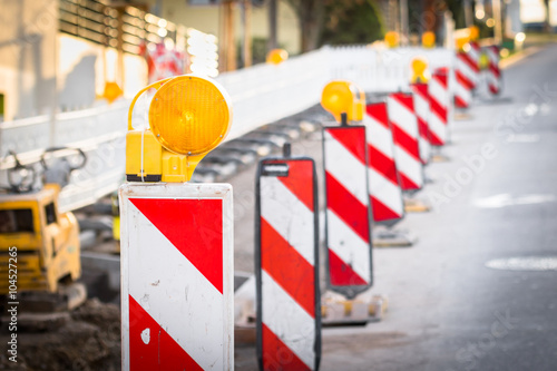 Cuadro en lienzo orange traffic flashers