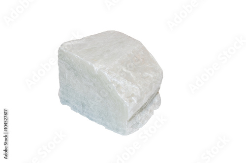 White talc from Italy isolated 