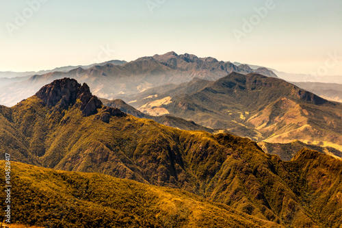 Mountain landscape from mountain summit