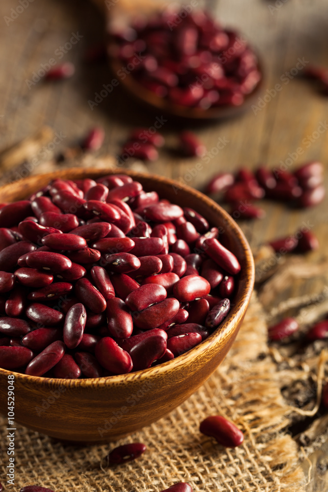 Raw Red Organic Kidney Beans