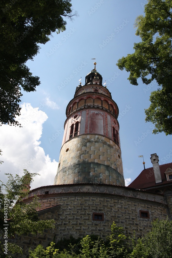 Fototapeta premium The royal castle of Cesky Krumlov, Czech Republic.